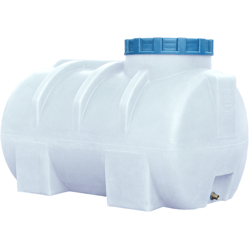 Бак 300 л горизонтальний ГО ПБ білий Пласт бак